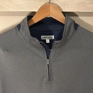 Peter Millar men’s quarter zip sweater pullover crown comfort crown sport large